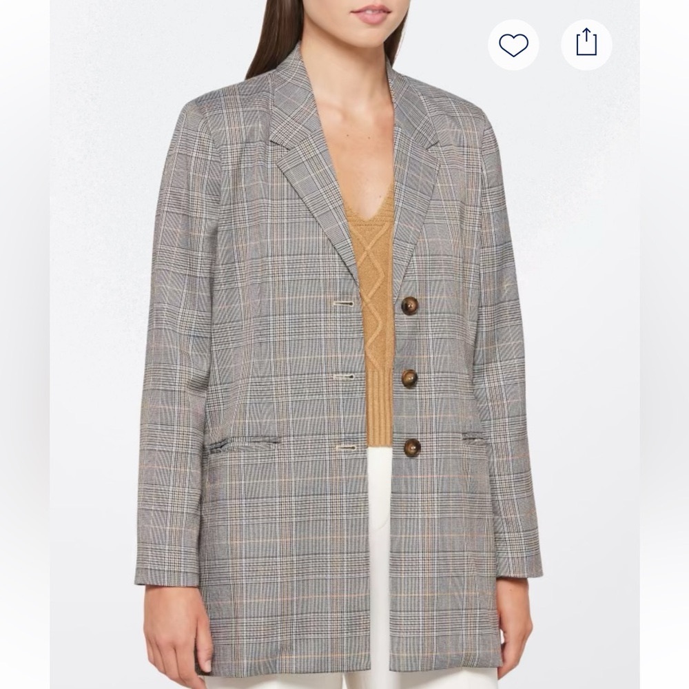 Vigoss Gray Plaid Blazer